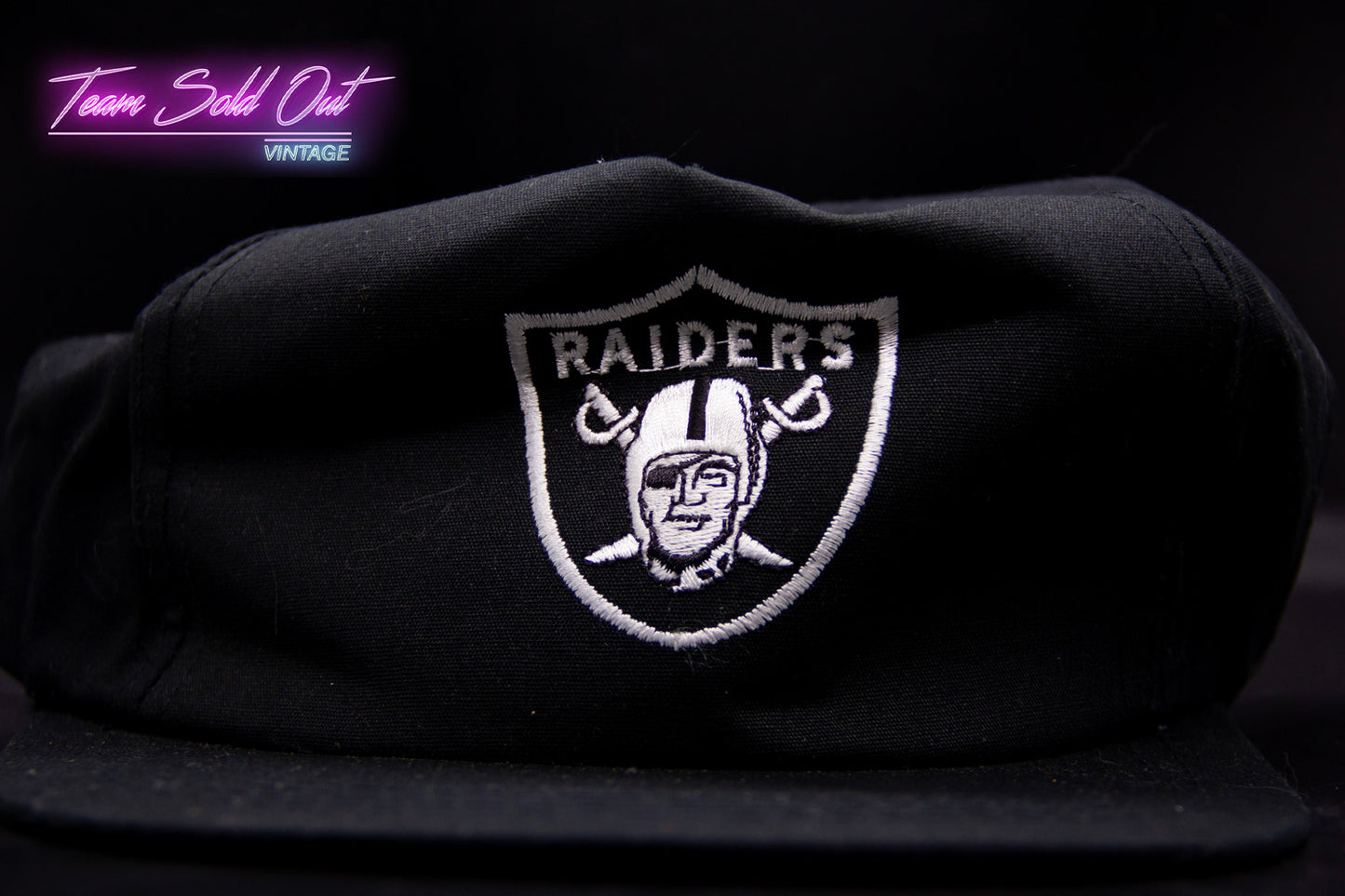 Vintage Los Angeles Raiders Plain Logo Snapback Hat NFL
