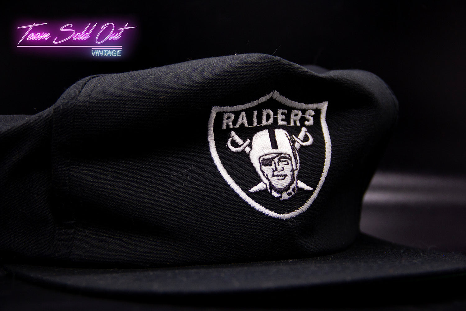 Vintage Los Angeles Raiders Plain Logo Snapback Hat NFL