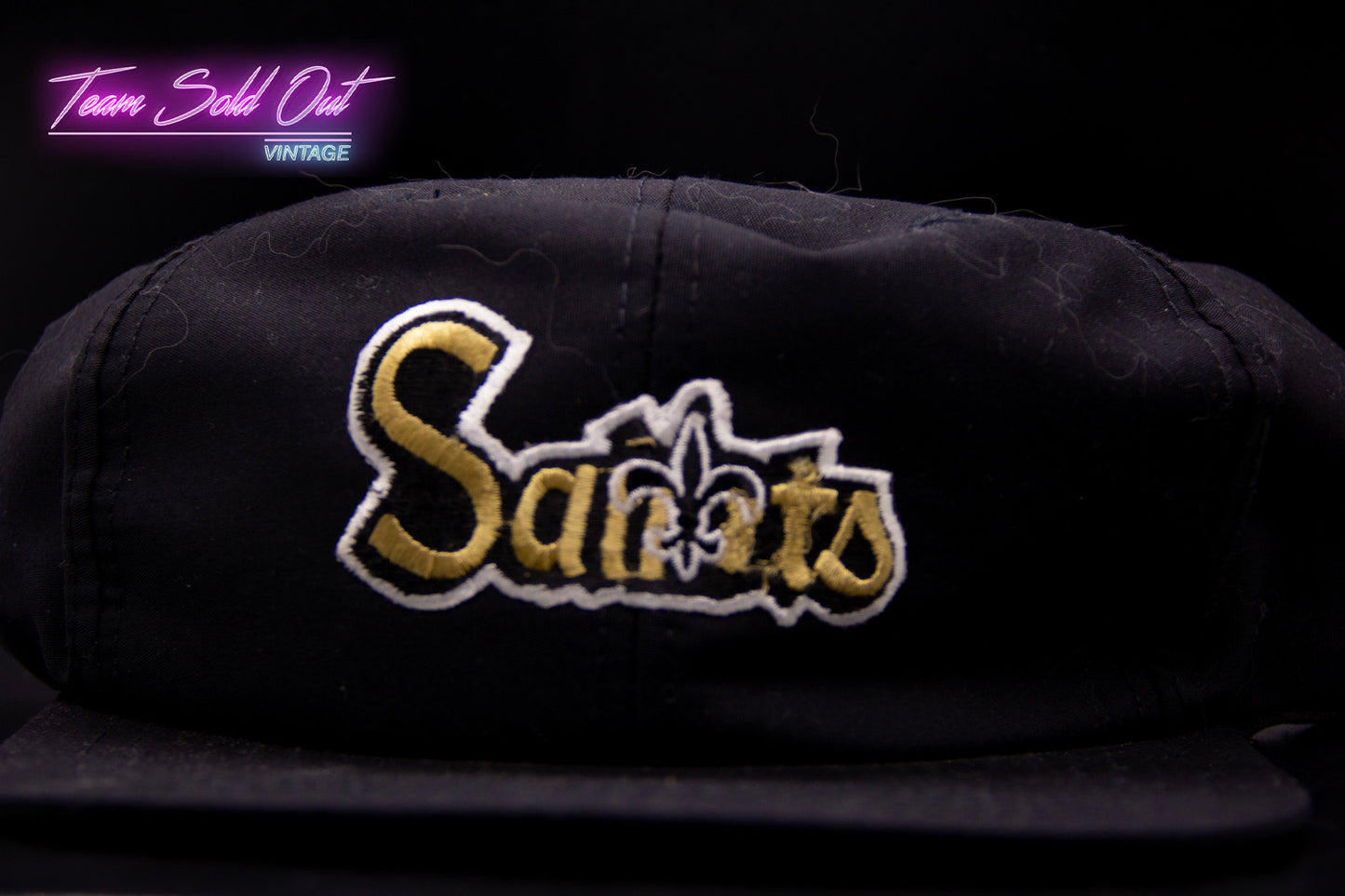 Vintage New Orleans Saints Plain Logo Snapback Hat NFL