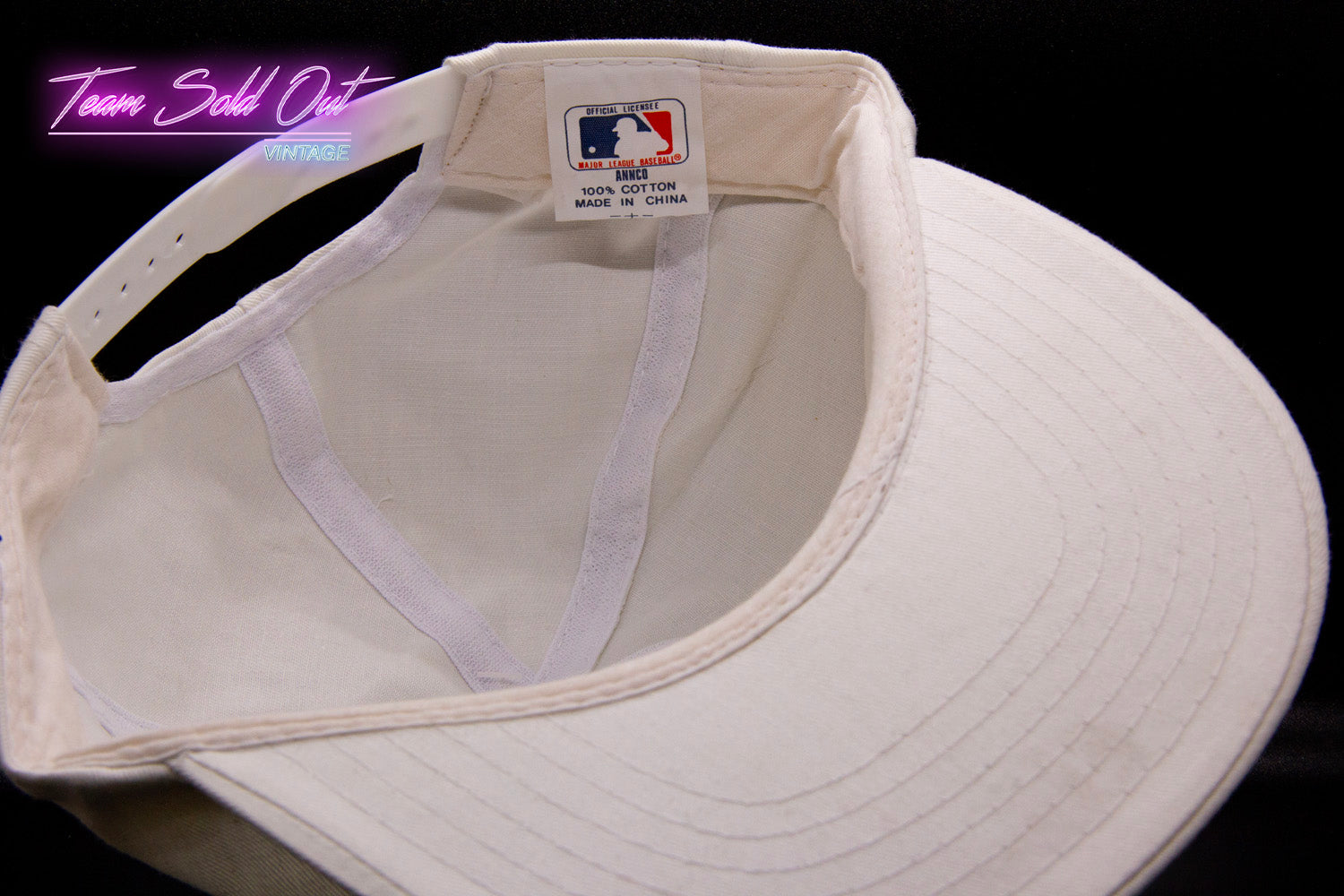 Vintage Detroit Tigers Plain Logo Snapback Hat Adjustable MLB 