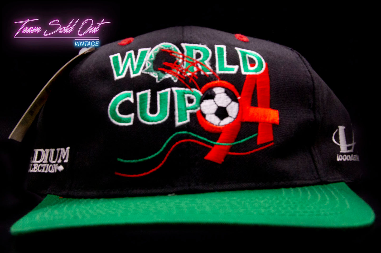 Vintage Logo Athletic Stadium Collection 1994 World Cup USA Soccer Snapback Hat