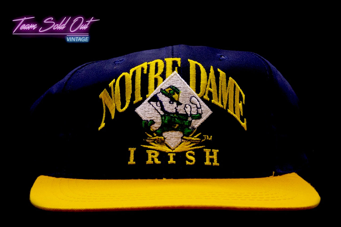Vintage Kids Signatures By Eds West Diamond Arch Notre Dame Irish Snapback Hat NCAA