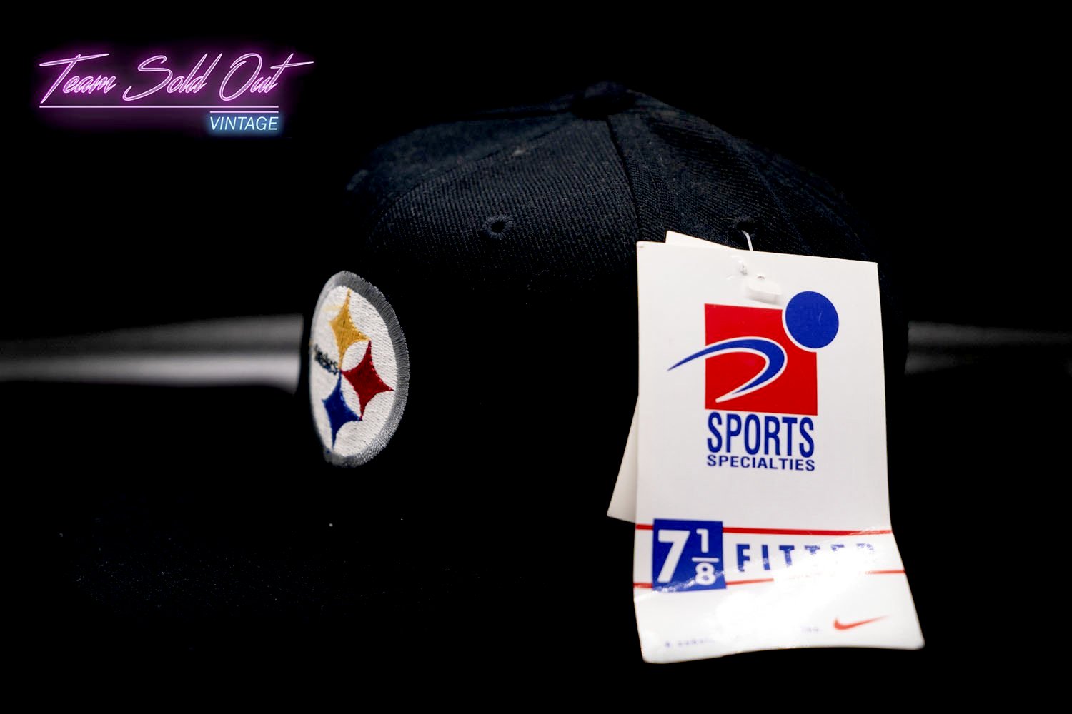 Vintage Sports Specialties Fitted 7¼ Pittsburgh Steelers Hat