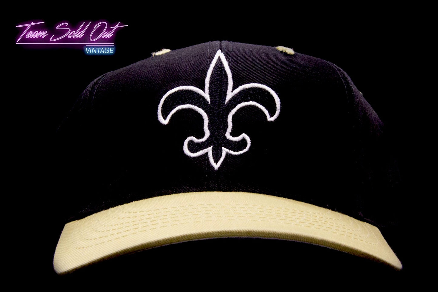 Vintage Kids Logo Athletic Plain Logo New Orleans Saints Snapback Hat NFL